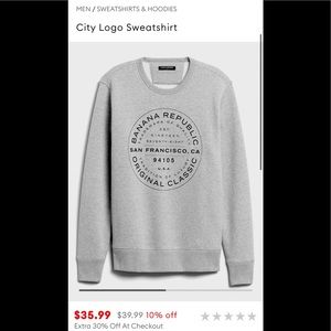 Banana republic Sweatshirt, worn once Size Large